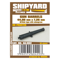 Gun Barrels 44,00 mm x 7,25 mm – British type with monogram