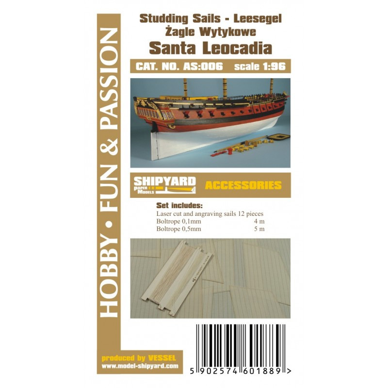 Santa Leocadia - studding sails
